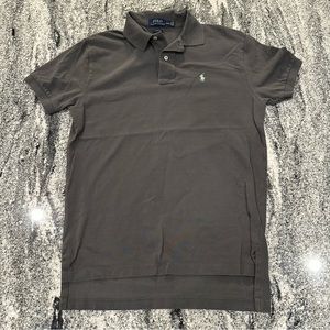 Polo Ralph Lauren Polo Shirt Adult Medium Dark Gray Cotton Short Sleeve Mens